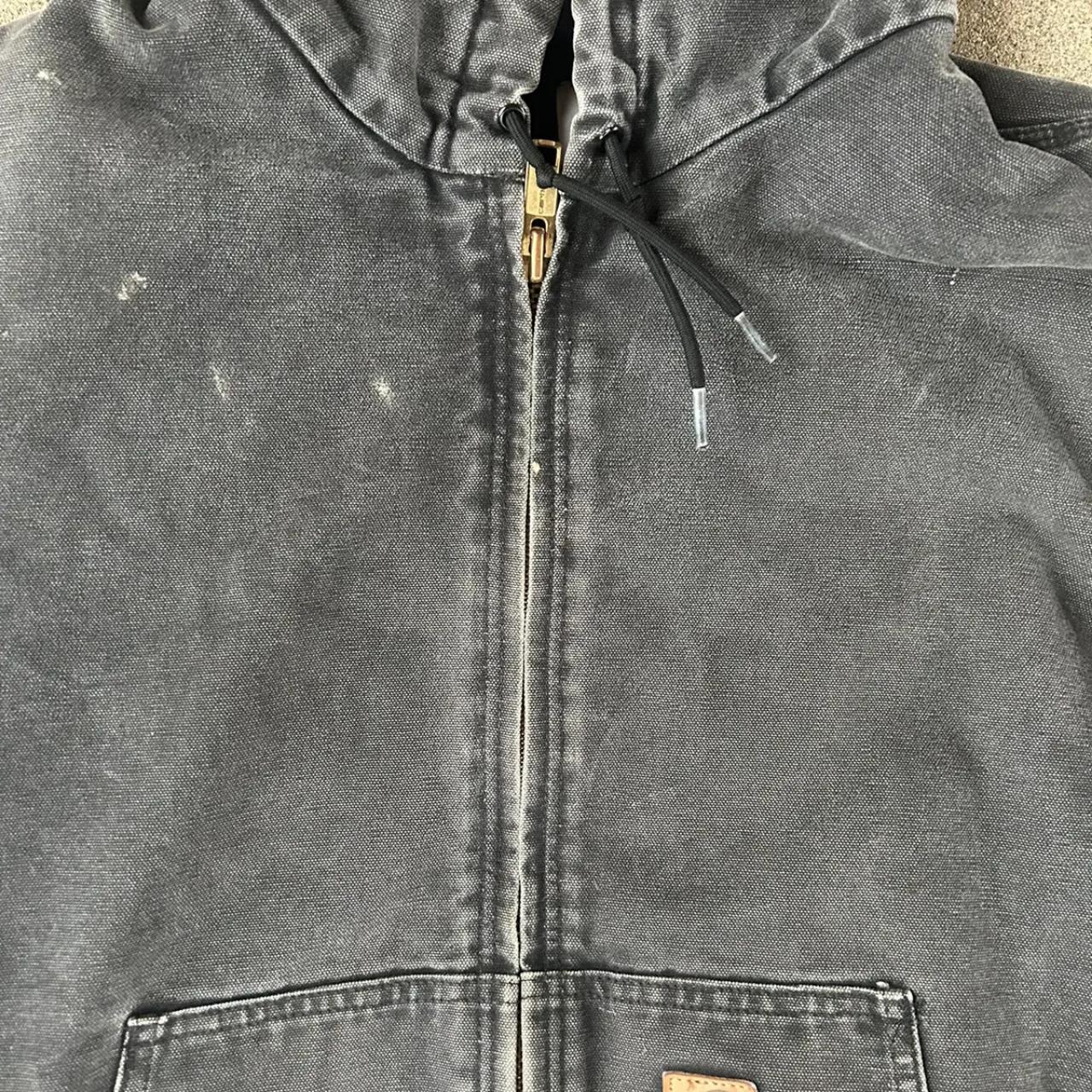 Vintage J130 Black Carhartt Hooded Jacket