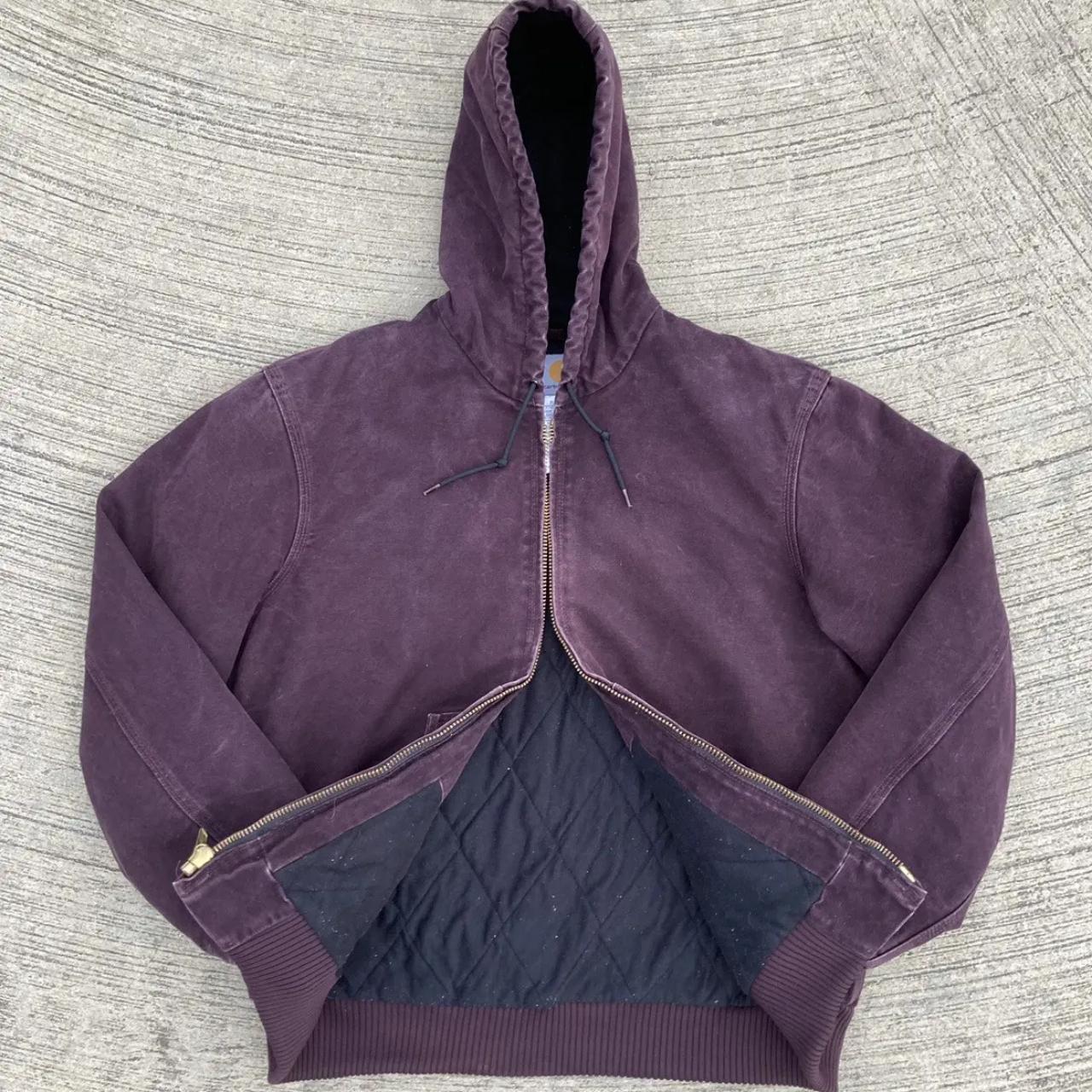 Deep Wine Carhartt Active Jacket Purple Carhartt Jacket J130