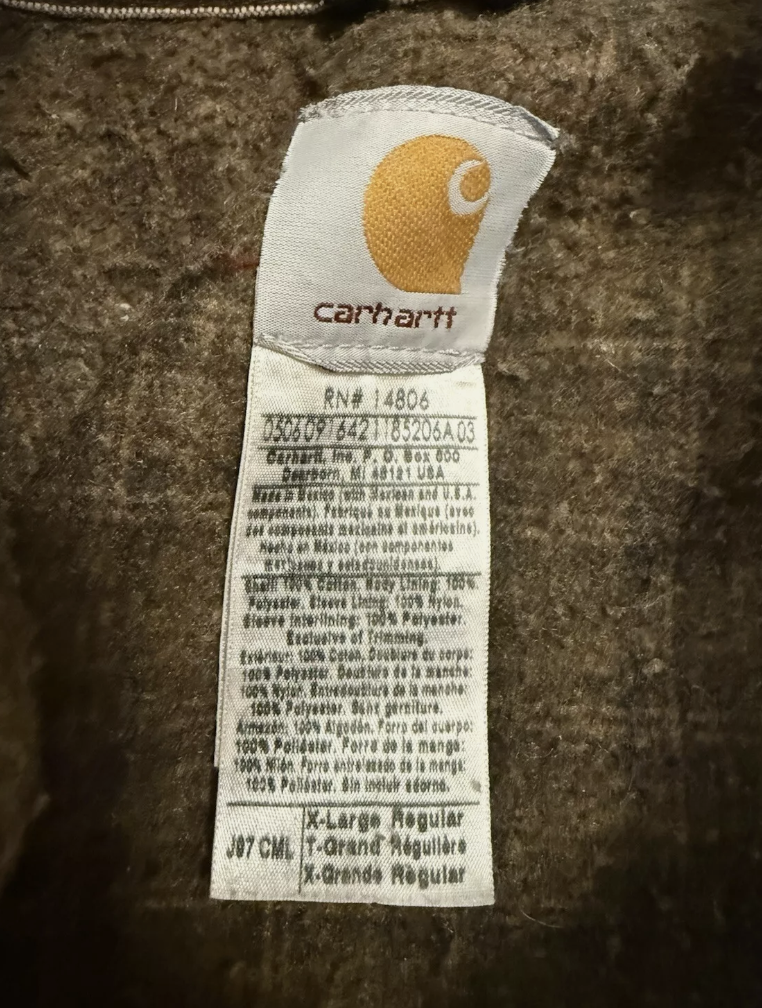 Vintage Carhartt Detroit Jacket J97 CML Large