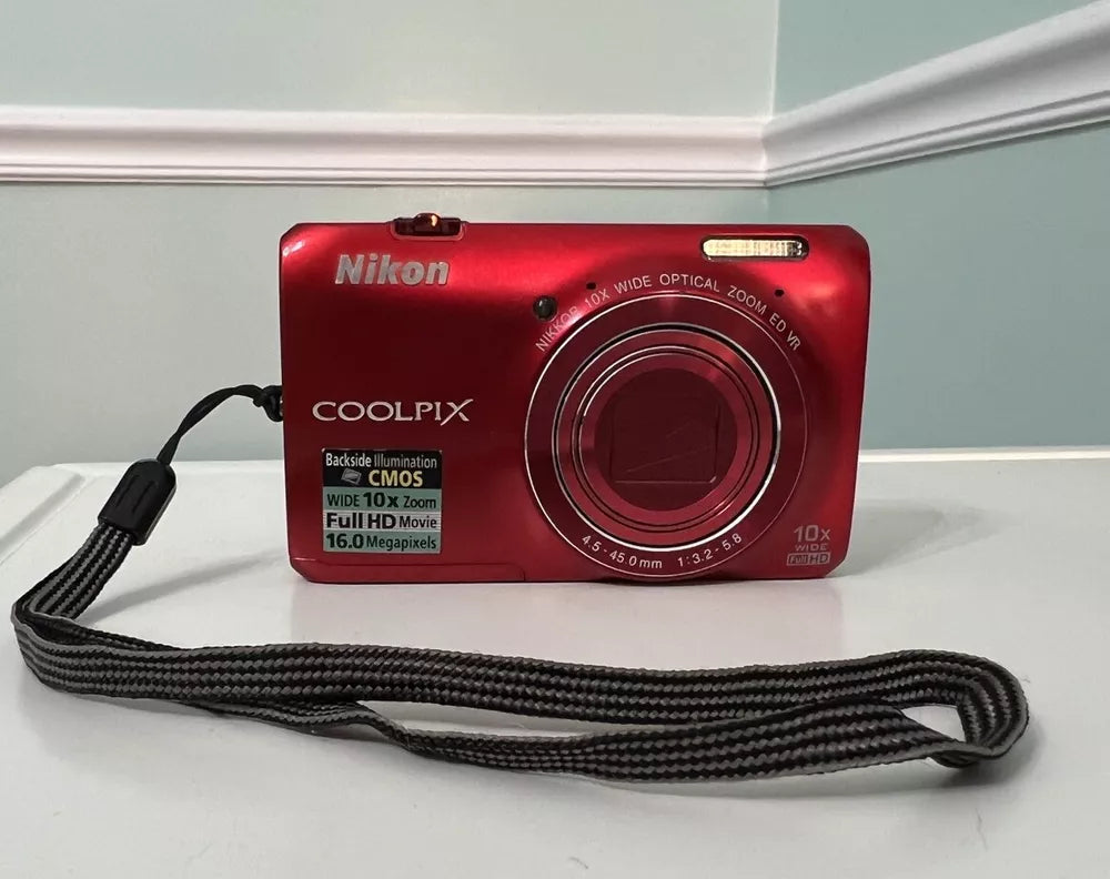 Used Nikon Coolpix S6800 16.0MP Compact Digital Camera with 12x Optical Zoom 🍥🎀📷