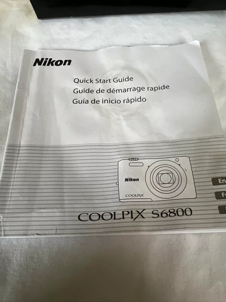 Used Nikon Coolpix S6800 16.0MP Compact Digital Camera with 12x Optical Zoom 🍥🎀📷