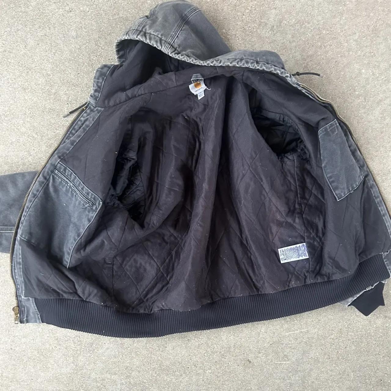 Vintage J130 Black Carhartt Hooded Jacket