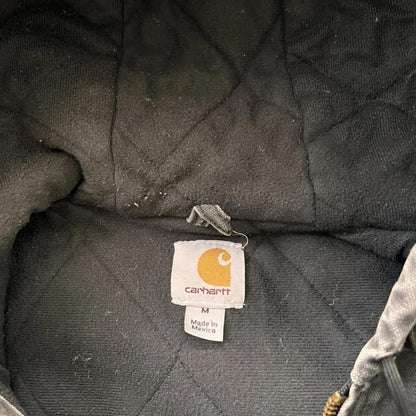 Carhartt Hooded Active Work Jacket J130 Black Perfect Fading