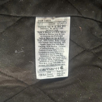 Vintage J130 Black Carhartt Hooded Jacket