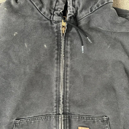 Vintage J130 Black Carhartt Hooded Jacket