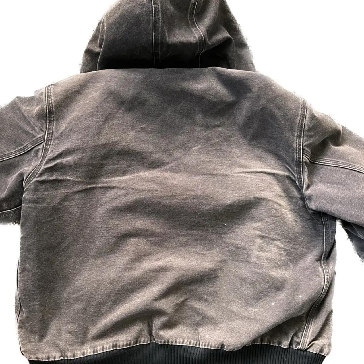 Carhartt Hooded Active Work Jacket J130 Black Perfect Fading