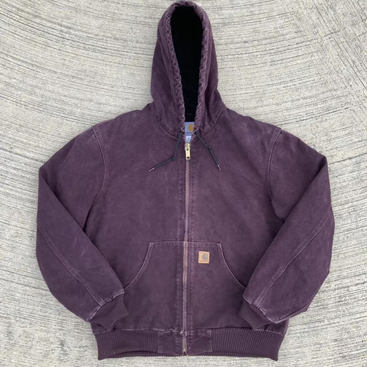 Deep Wine Carhartt Active Jacket Purple Carhartt Jacket J130