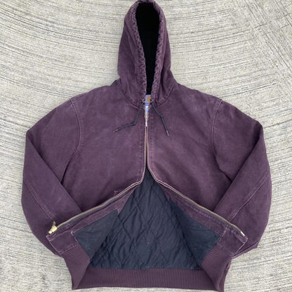 Deep Wine Carhartt Active Jacket Purple Carhartt Jacket J130
