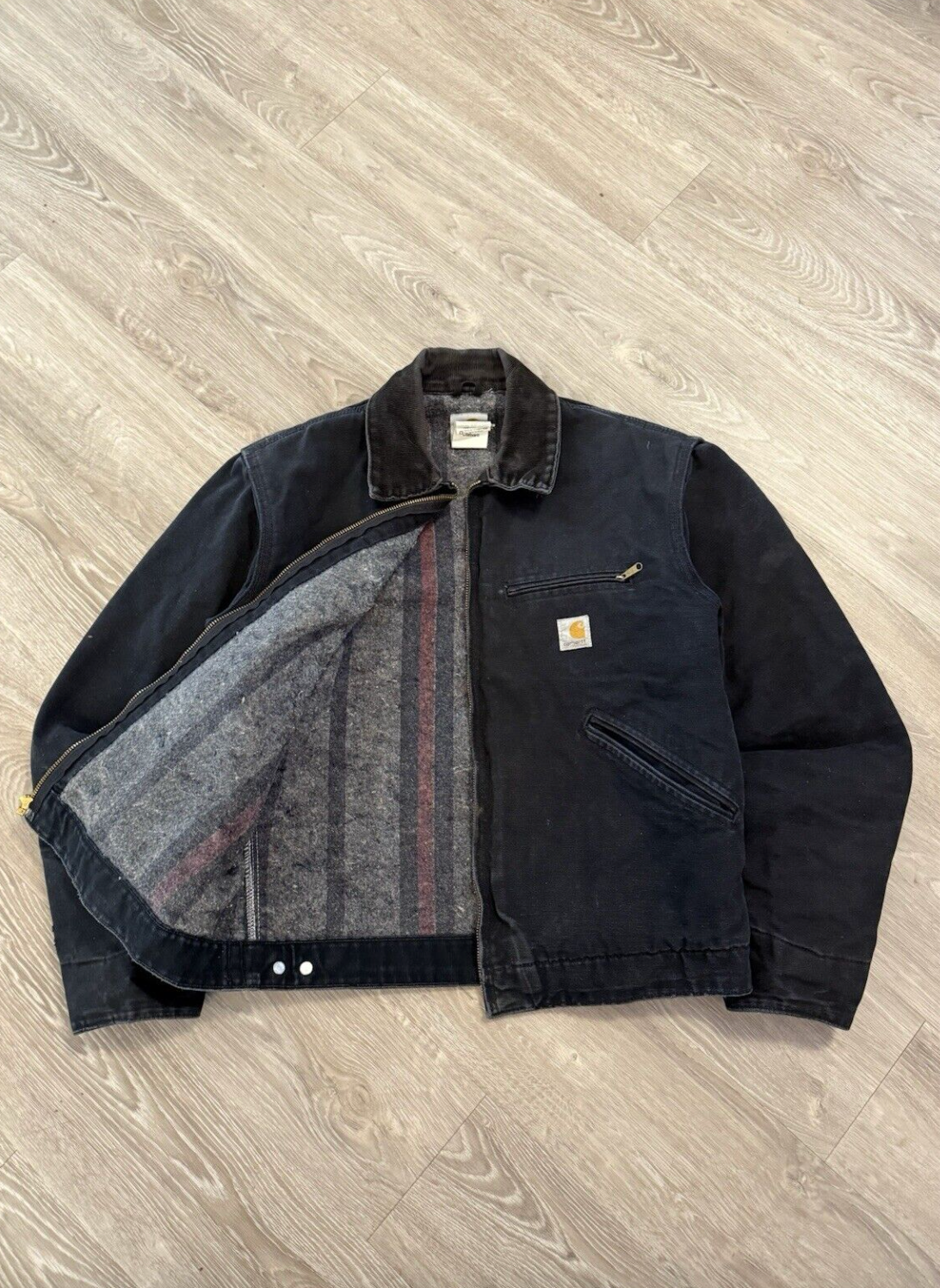 Vintage Carhartt Detroit Jacket J01 BLK Medium Rare