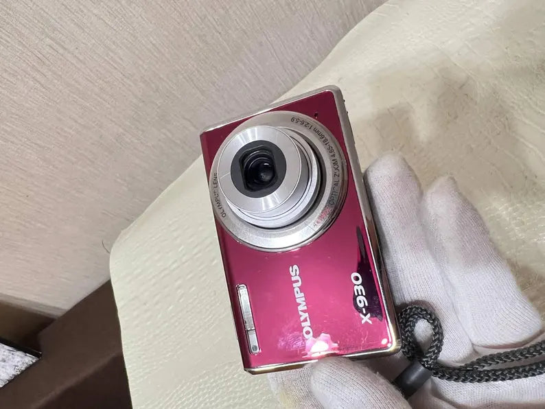 Olympus X-930 12mp pink With XD Card, Battery, Charger Tested Working