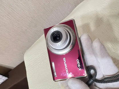 Olympus X-930 12mp pink With XD Card, Battery, Charger Tested Working