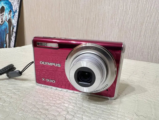 Olympus X-930 12mp pink With XD Card, Battery, Charger Tested Working