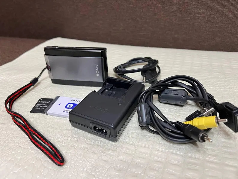 Sony Cybershot DSC-T300 10.1MP Digital Camera + charger and memory card