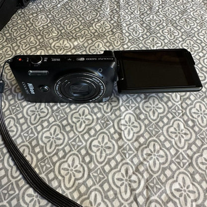 Nikon COOLPIX S6900 16MP Compact Digital Camera (Black) with Flip Screen and Wi-Fi 🍥 🎀📷