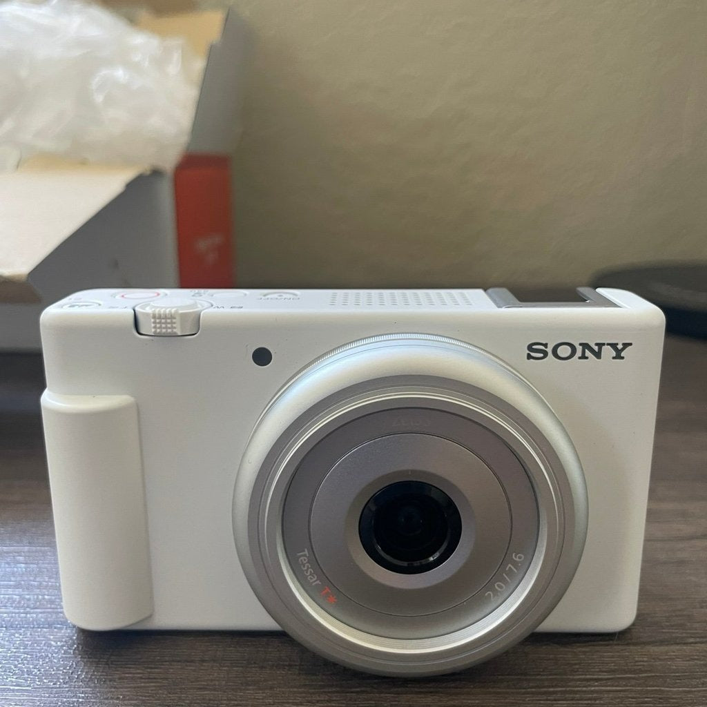 Used Sony ZV-1F Digital Camera (White) - Like New 🍥🎀📷