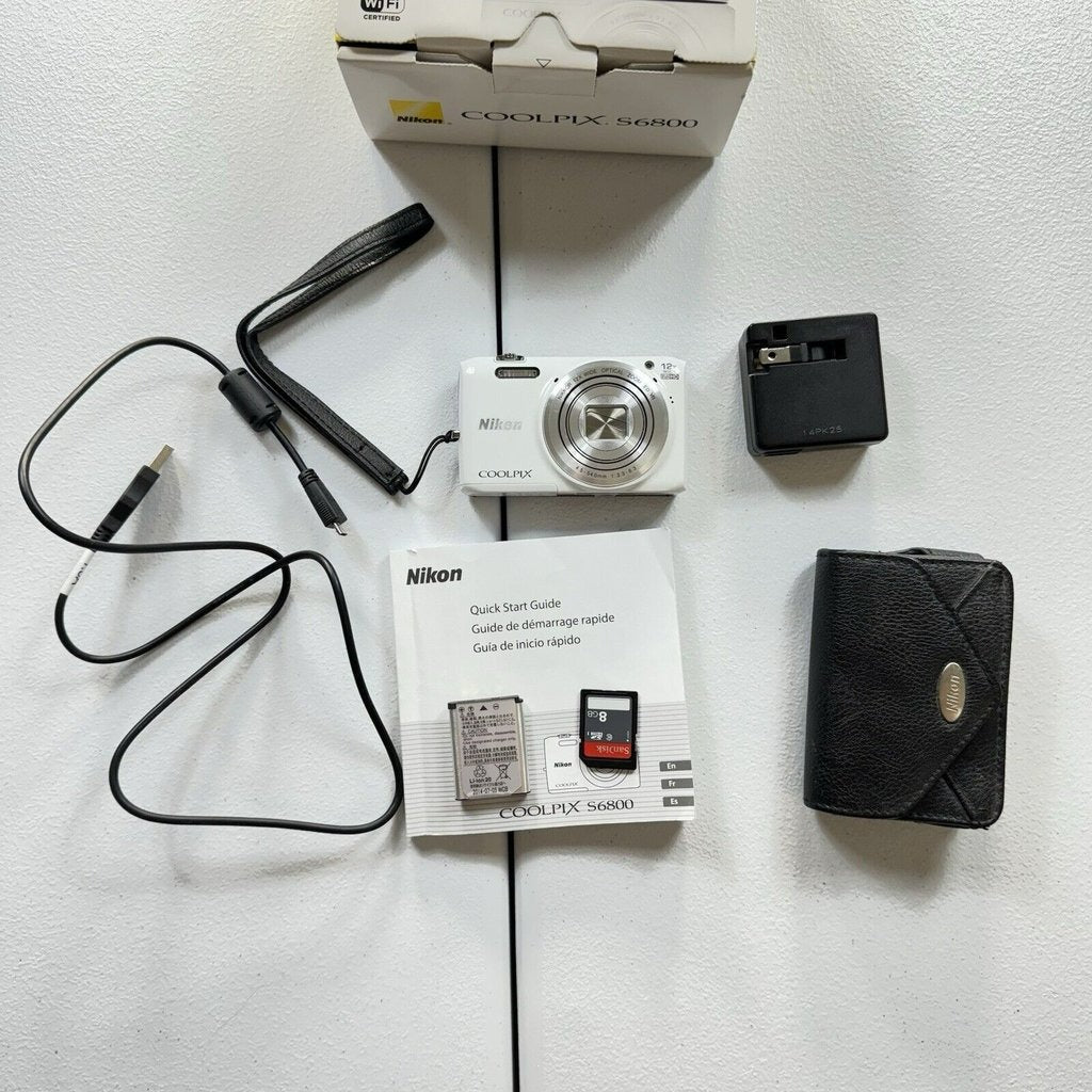 Nikon COOLPIX S6900 16MP Compact Digital Camera (Black) with Flip Screen and Wi-Fi 🍥 🎀📷