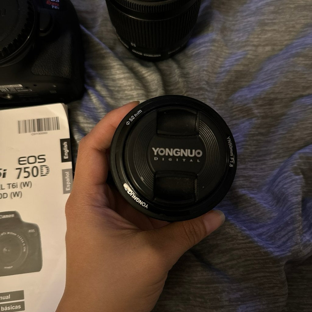 Canon EOS Rebel T6i / 750D Digital Camera with EF-S 18-55mm IS Lens 🍥 🎀📷