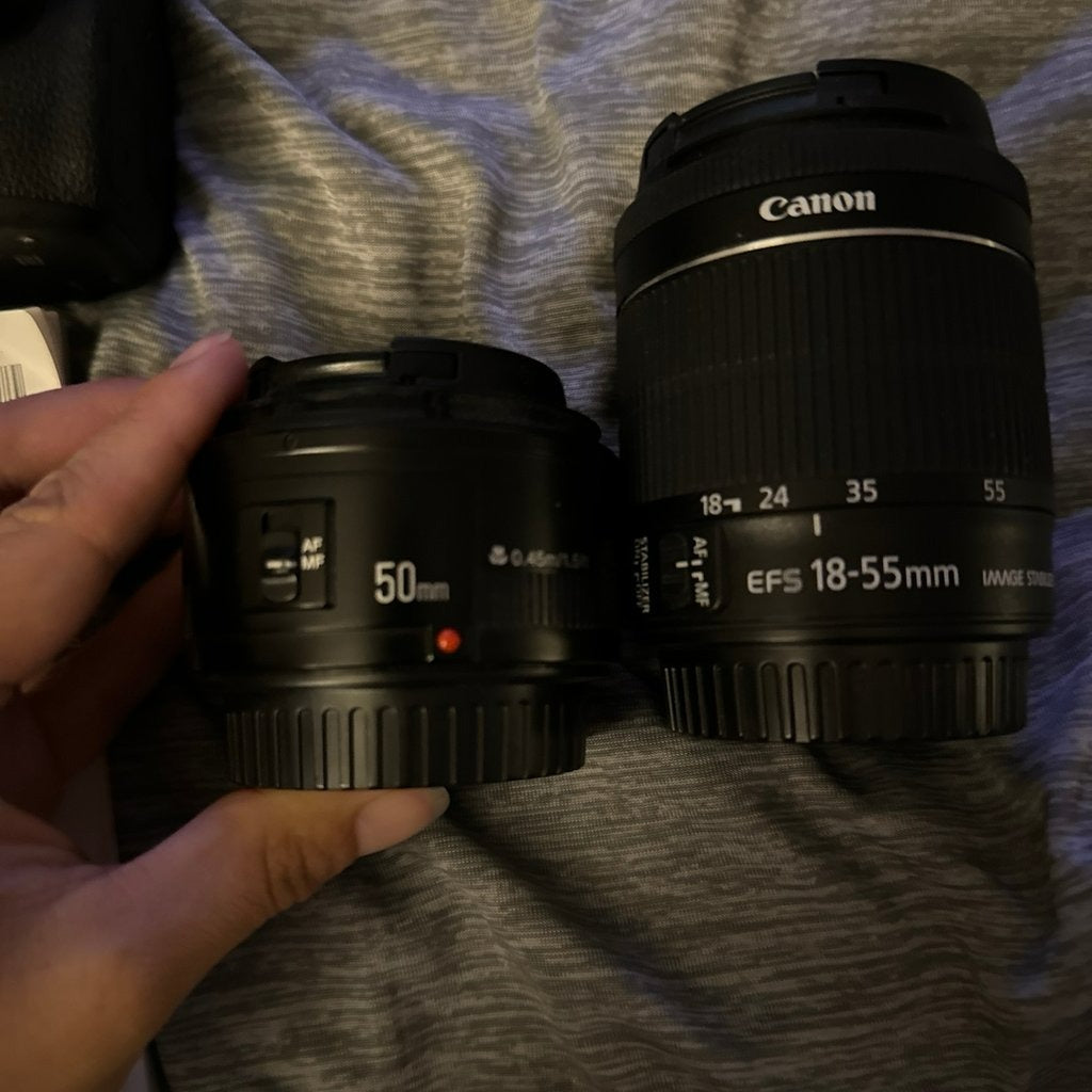 Canon EOS Rebel T6i / 750D Digital Camera with EF-S 18-55mm IS Lens 🍥 🎀📷