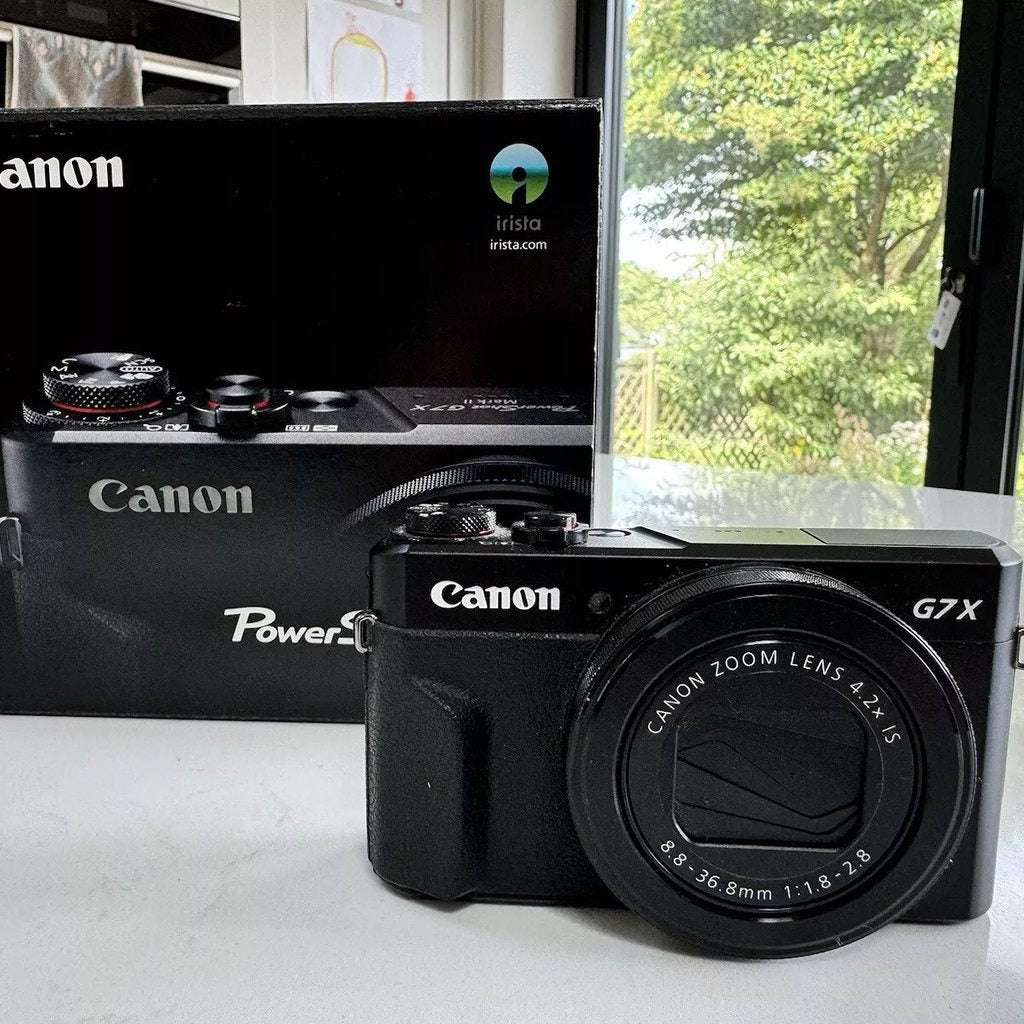 Used Canon PowerShot G7X Mark II Digital Camera (Black) 🍥🎀📷