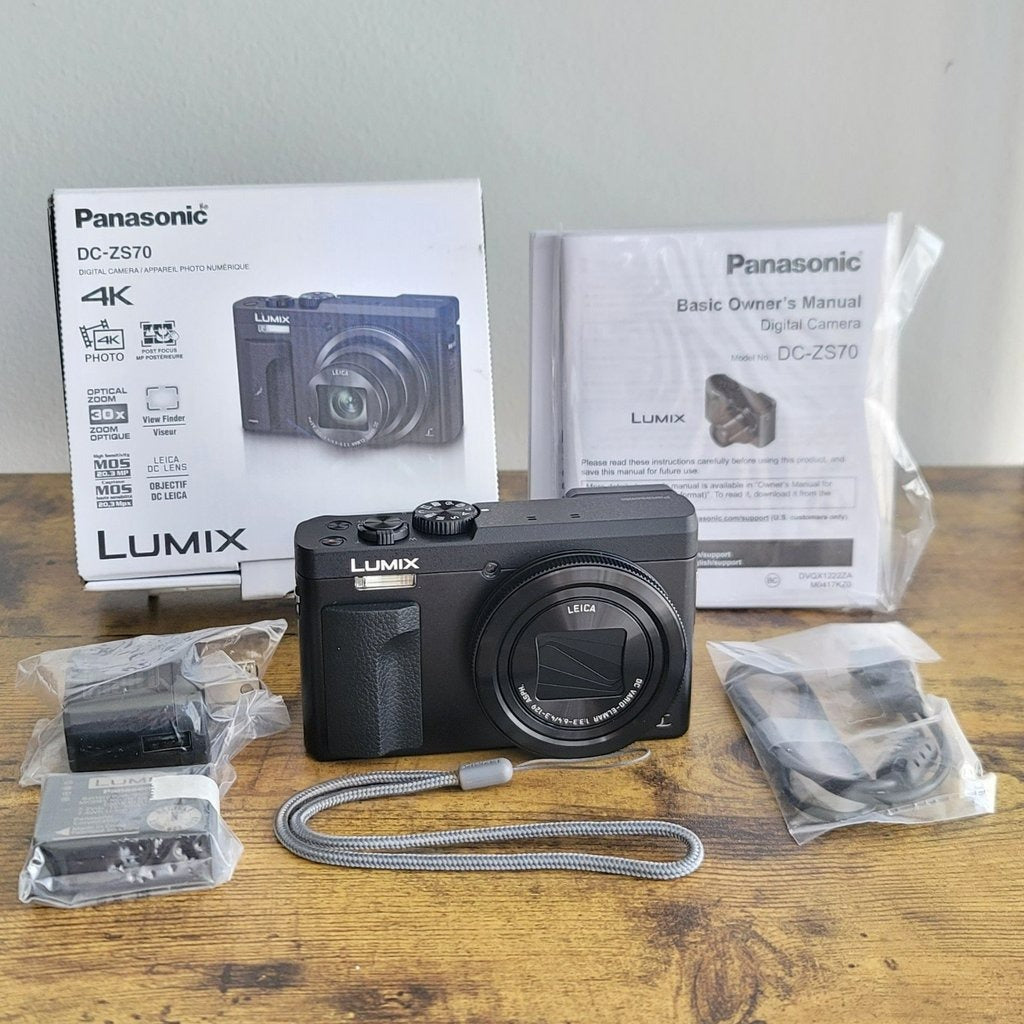 Panasonic LUMIX DC-ZS70 20.3 Megapixel Digital Camera (Complete Open Box) 📷