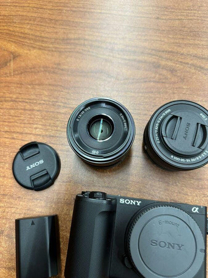 Sony Alpha ZV-E10 II Mirrorless Camera with SEL35F18 35mm & SELP16502 16-50mm Lens