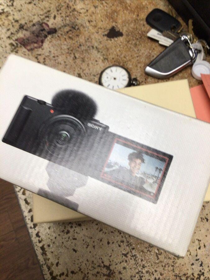 Sony ZV-1F Camera with a Wide & Macro Lens