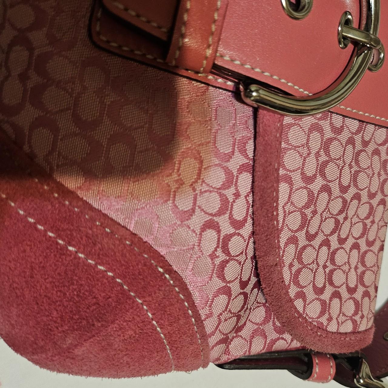 Vintage Coach Mini Soho Buckle Flap Pink Shoulder Purse aZ