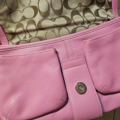 Y2K Vintage Coach Pink Soho Shoulder Bag Purse gB