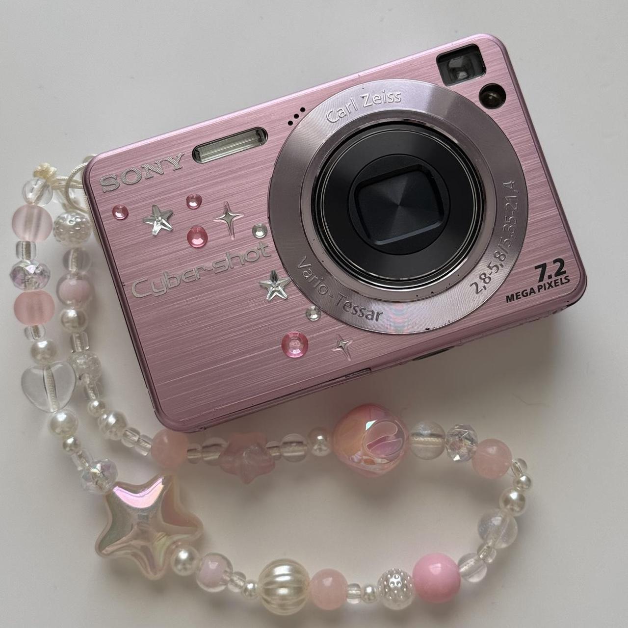 Used Sony Cybershot W120 Digital Camera 🍥🎀 Pastel Pink Digicam