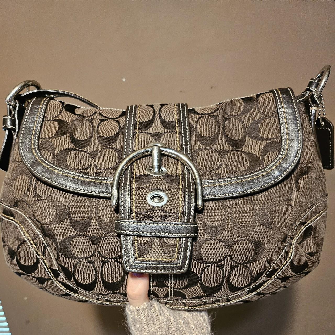 ❤️ Vintage Coach Dark Brown Soho Buckle Shoulder Purse ❤️ KH