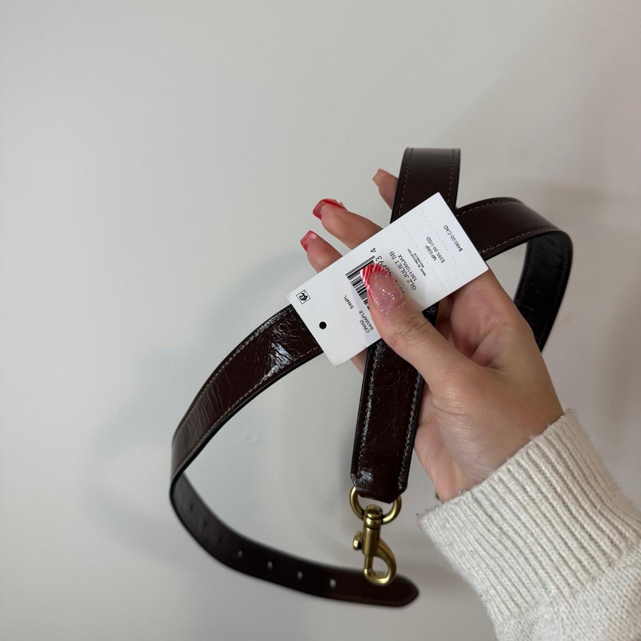 Coach Juliet Glazed Maple Leather Shoulder Bag am