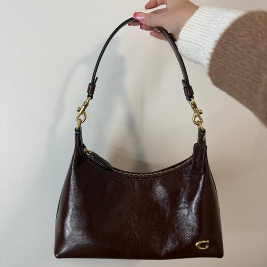 Coach Juliet Glazed Maple Leather Shoulder Bag am
