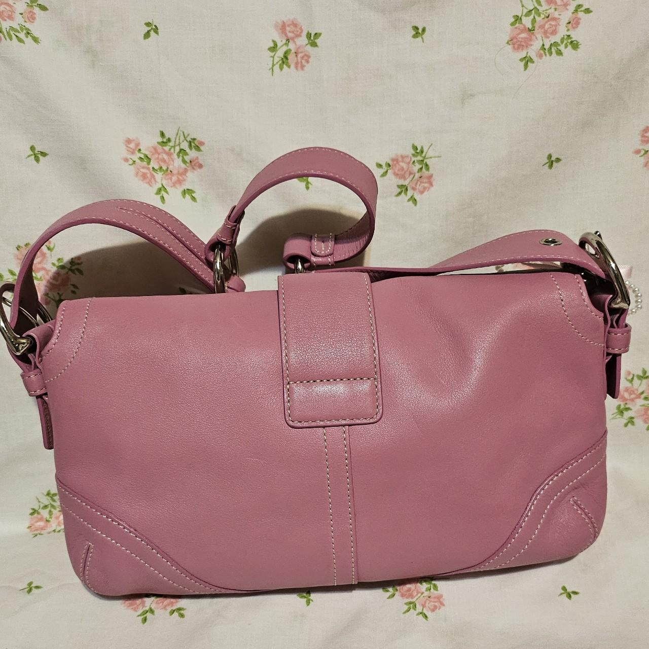 Y2K Vintage Coach Pink Soho Shoulder Bag Purse gB