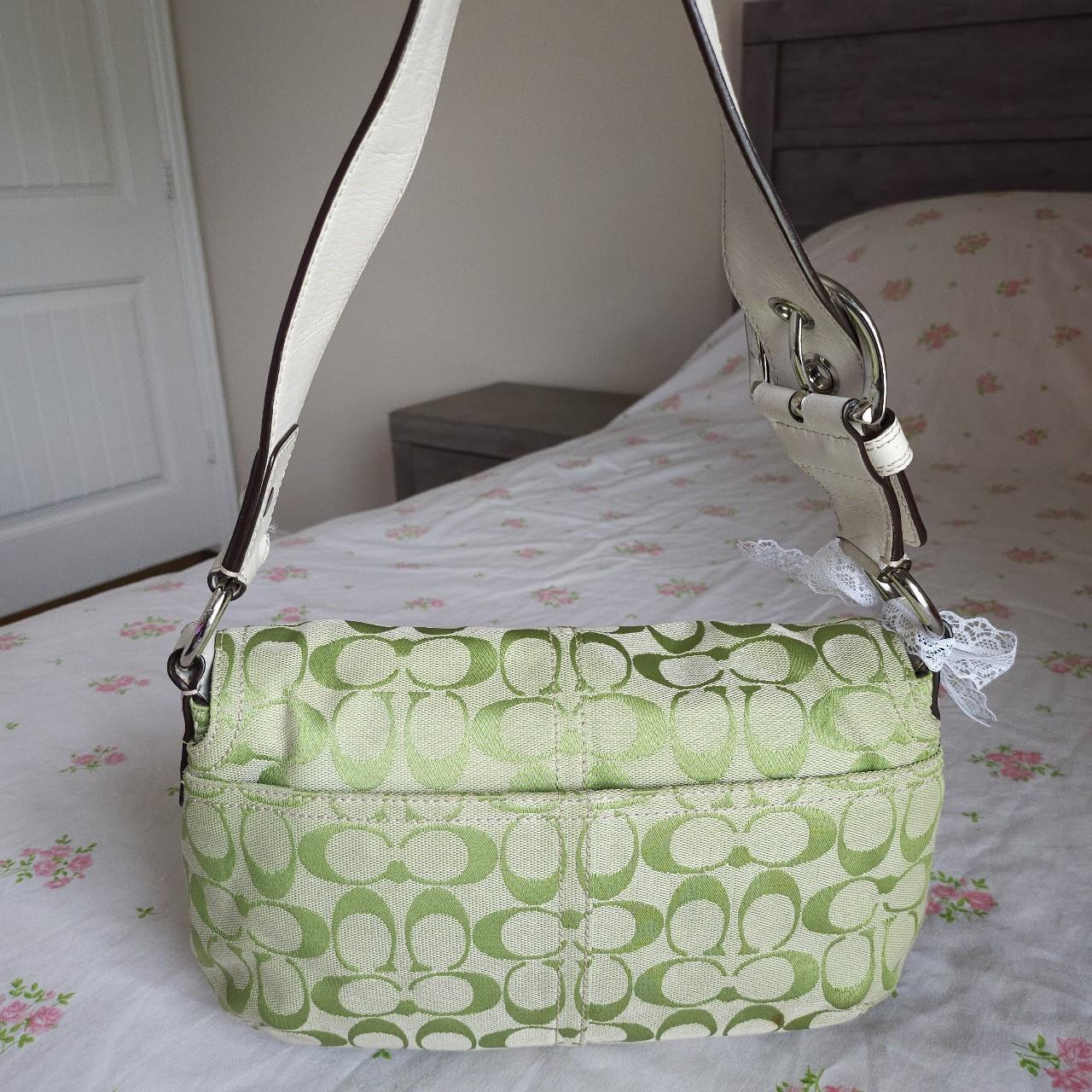 💚 Y2K Coach Lime Green Soho Shoulder Bag Purse 💚 YO