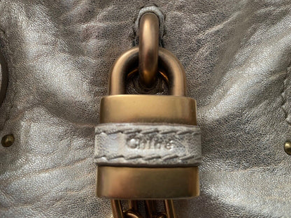 Chloe Gold Paddington Bag With Lock Wt