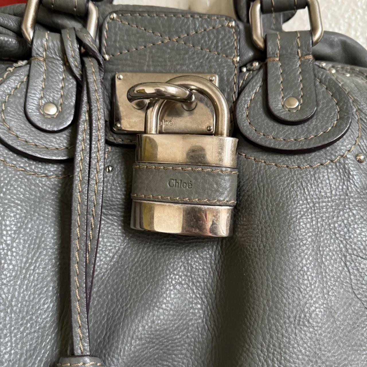Rate Chloe Paddington Variation With Zippers Around In Beautiful Grey Color And Silver Hardware Nd