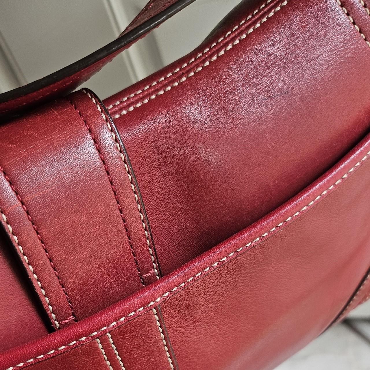 ❤️ Y2K Vintage Coach Dark Red Soho Buckle Flap Shoulder Purse ❤️ ig