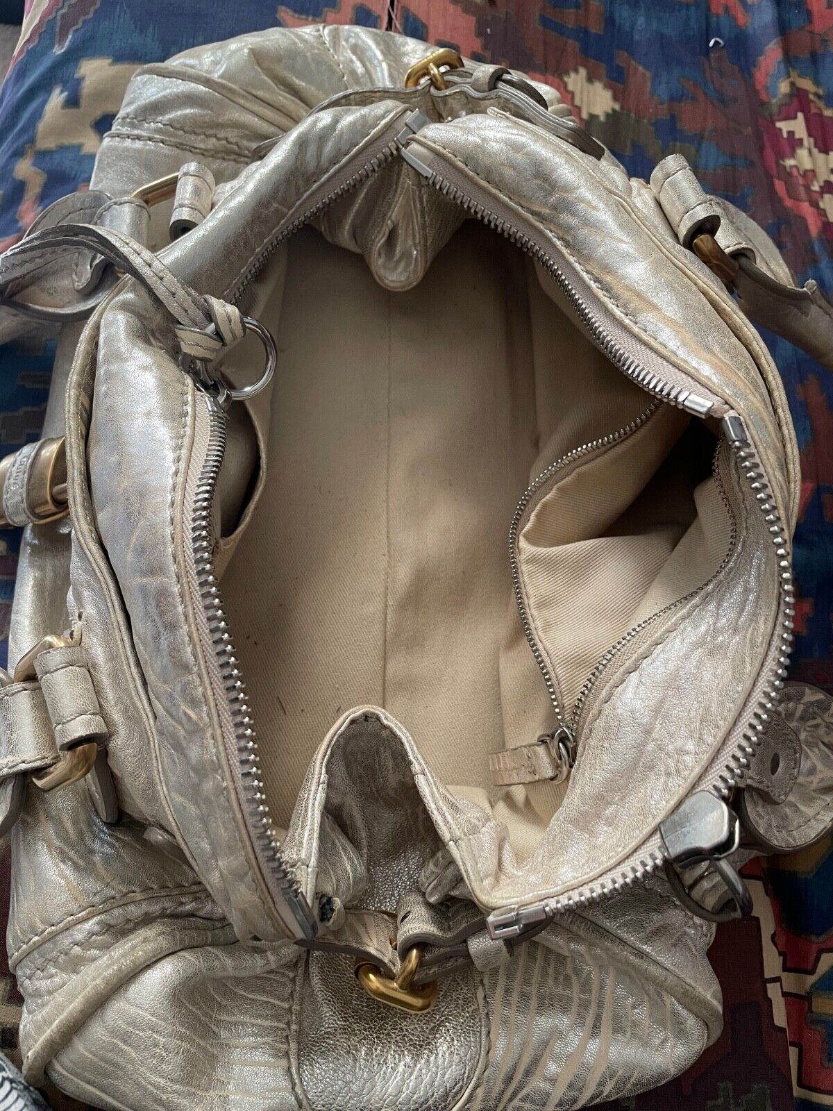 Chloe Gold Paddington Bag With Lock Wt