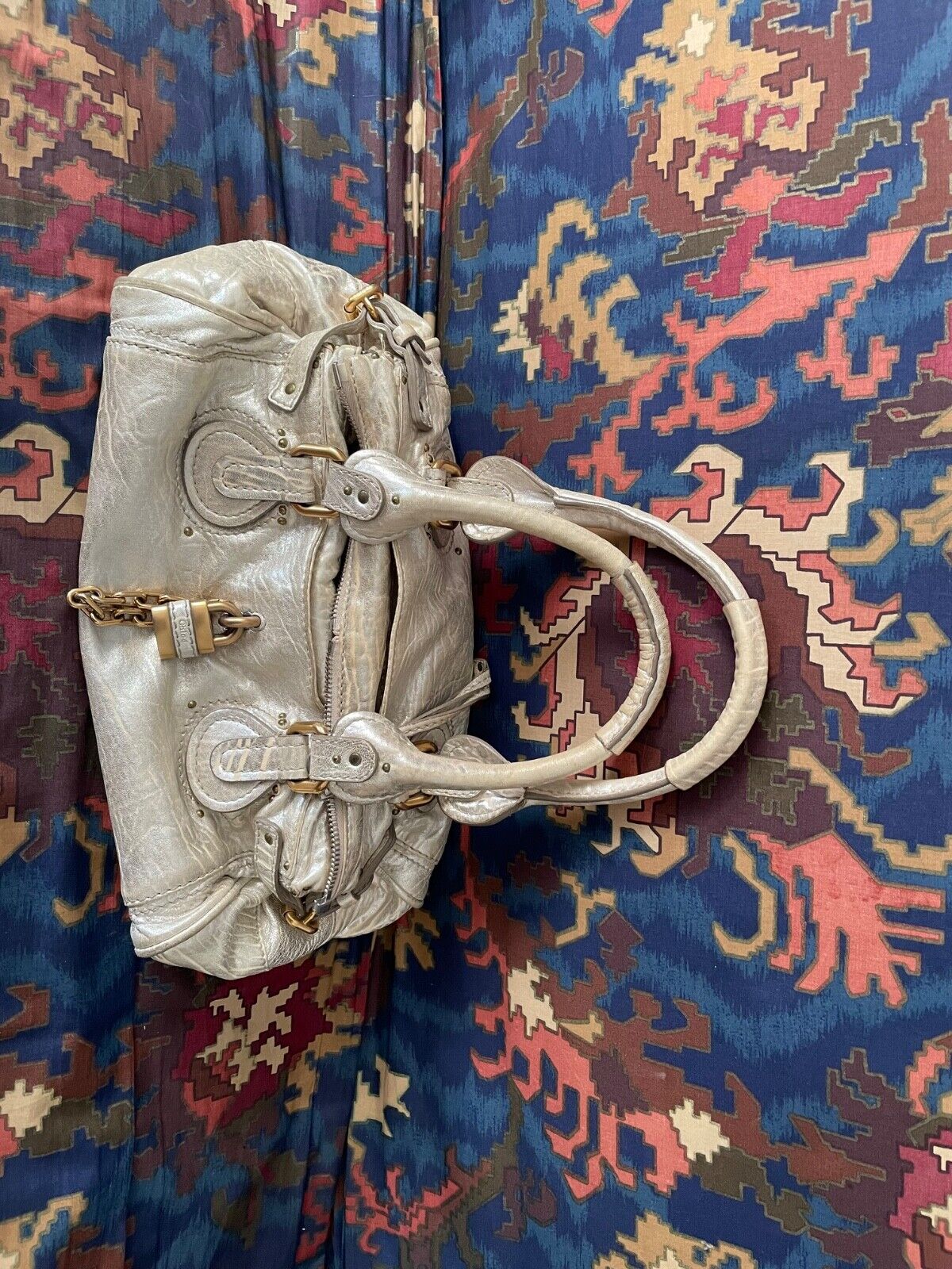 Chloe Gold Paddington Bag With Lock Wt