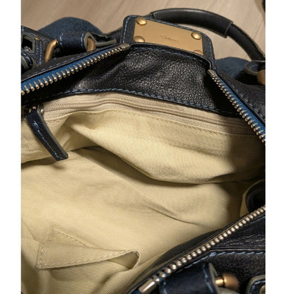 Chloe Paddington Gold Padlock Key Tote Hand Bag Leather ii