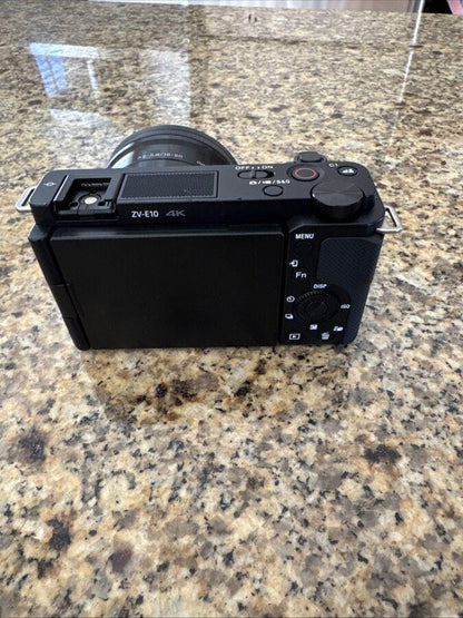 Sony ZV-E10 Mirrorless Camera with 16-50mm Lens (Black)
