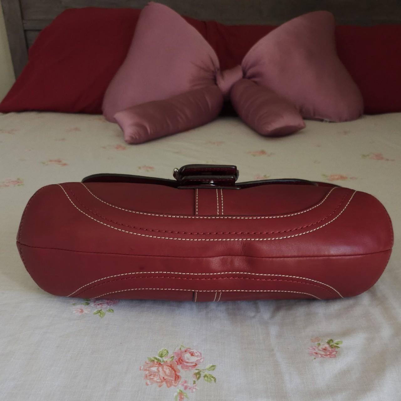 ❤️ Vintage Y2K Coach Dark Red Soho Buckle Shoulder Purse ❤️ dr