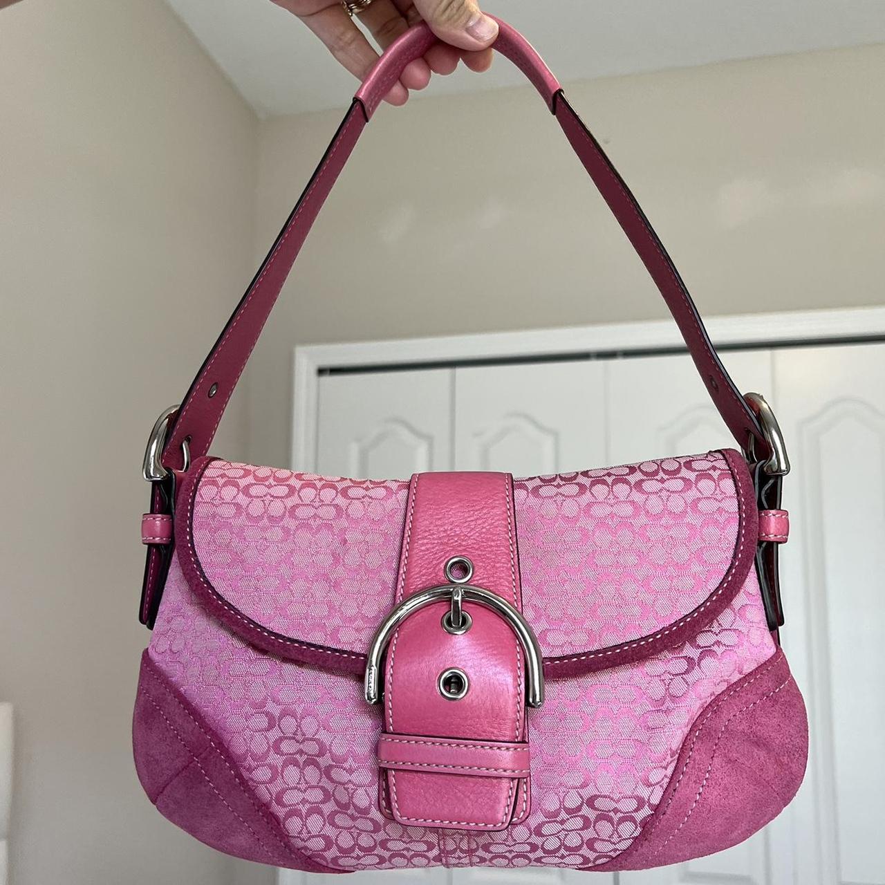 Vintage Coach Soho Jacquard Shoulder Bag pV