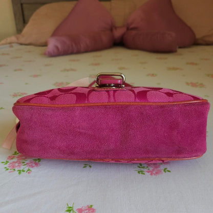 ❤️ Vintage Y2K Coach Dark Red Soho Buckle Shoulder Purse ❤️ 1 Du