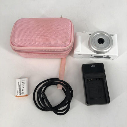 Sony Digital Camera ZV-1F 20.1MP - Excellent Condition w/ Battery + Case