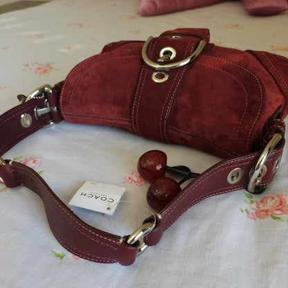 ❤️ Y2K Vintage Coach Suede Mini Soho Shoulder Bag ❤️ Ti