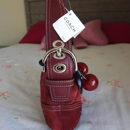 ❤️ Y2K Vintage Coach Suede Mini Soho Shoulder Bag ❤️ Ti