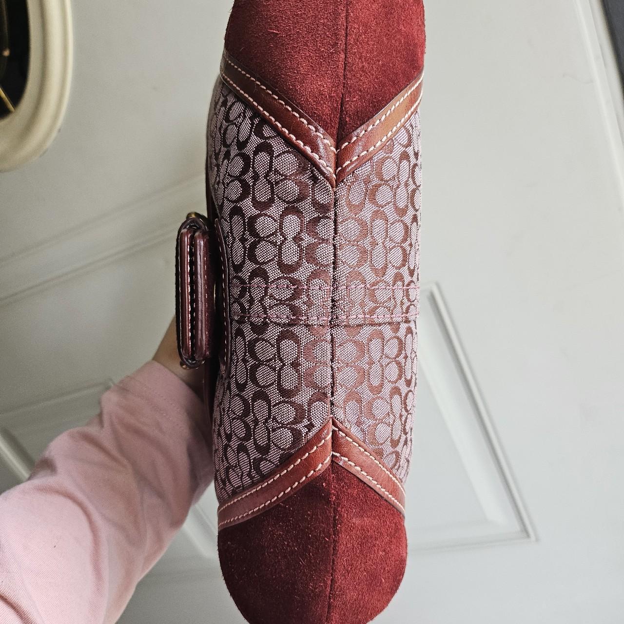 ❤️ Y2K Vintage Coach Mini Soho Suede Signature Shoulder Purse ❤️ OU