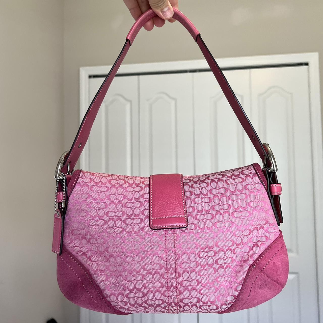 Vintage Coach Soho Jacquard Shoulder Bag pV