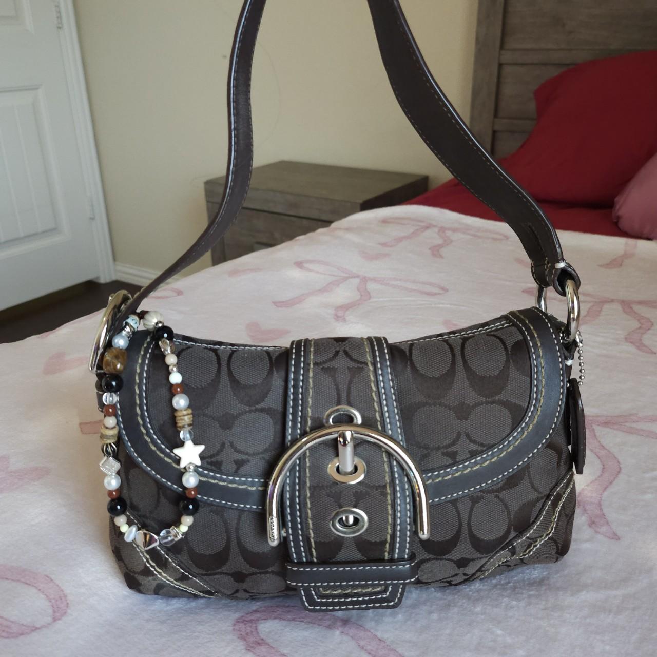 Y2K Vintage Coach Brown Mini Soho Signature FW